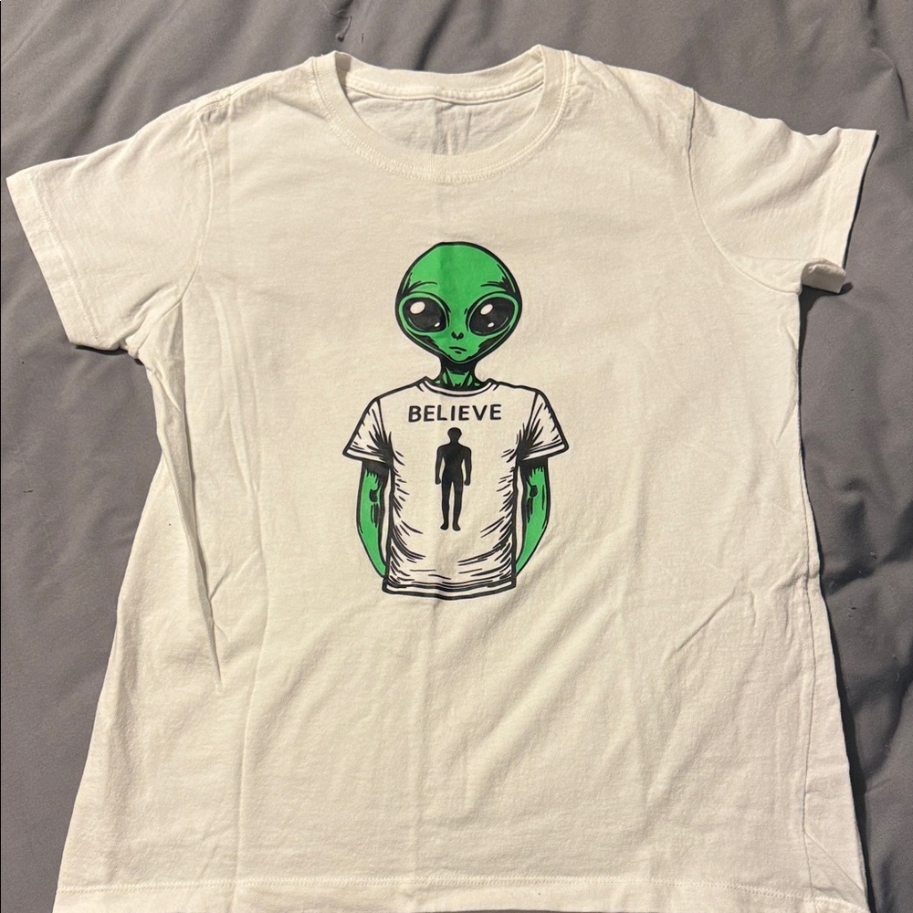 Alien Graphic Kids T-Shirt - White